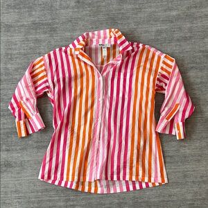 BeachRiot, Pink & Orange stripped top - size S/M